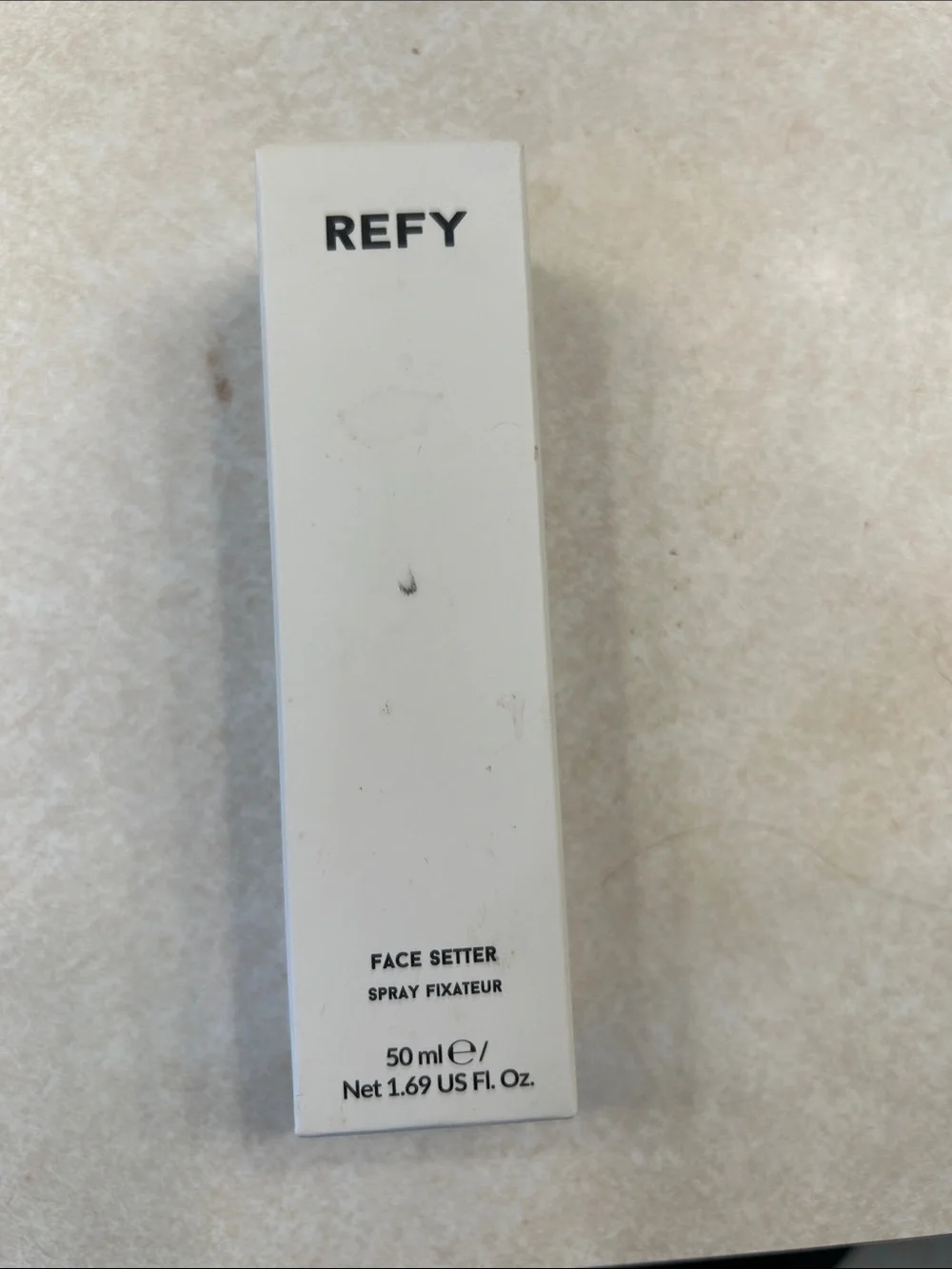 REFY Face Setter Setting Spray — White and Black Packaging